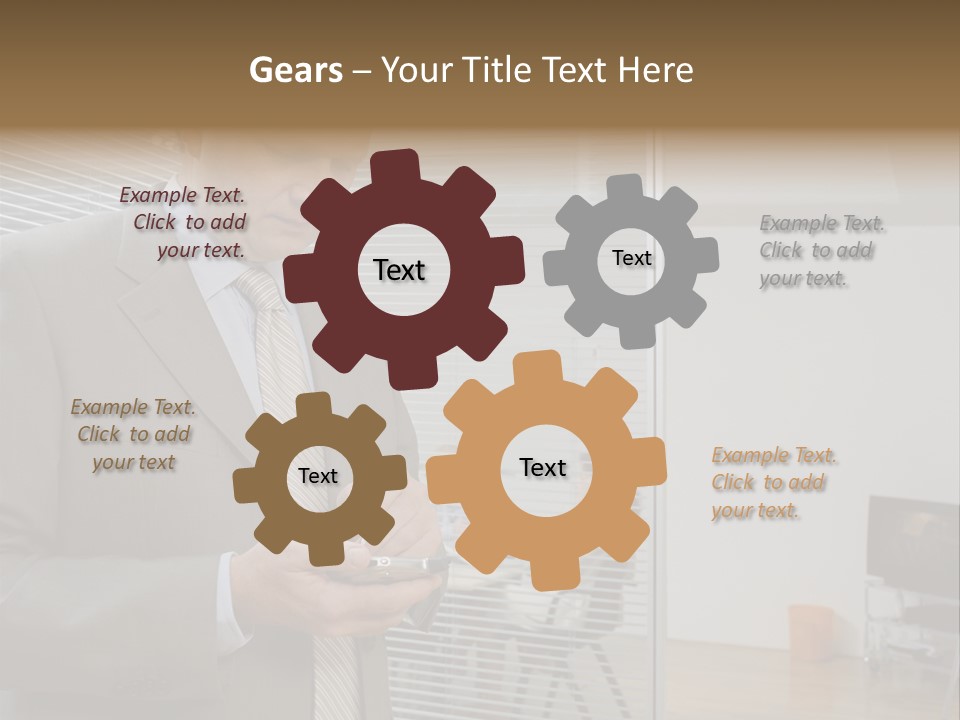 Glass Inside Royaltyfree PowerPoint Template