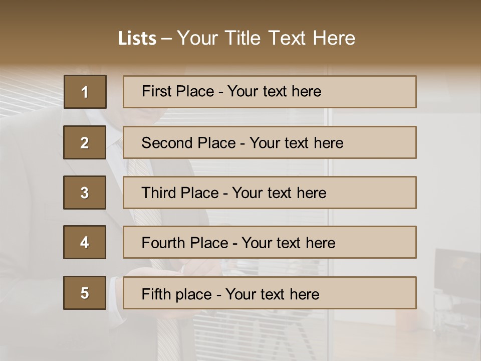 Glass Inside Royaltyfree PowerPoint Template