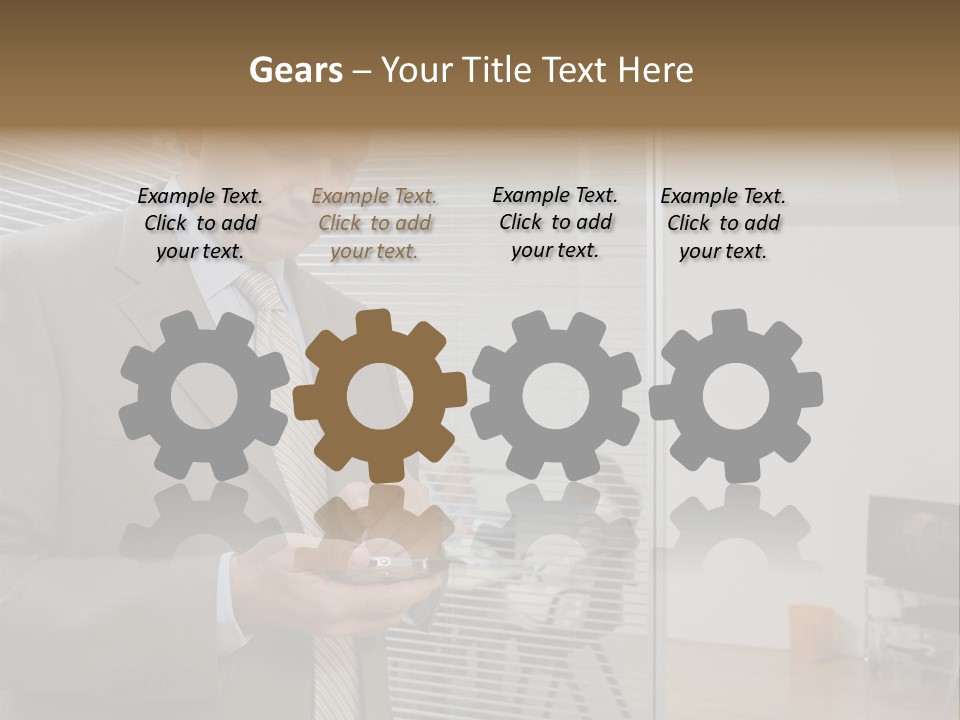 Glass Inside Royaltyfree PowerPoint Template