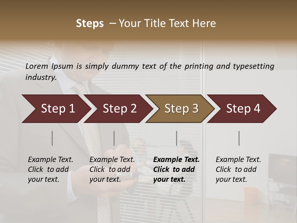 Glass Inside Royaltyfree PowerPoint Template