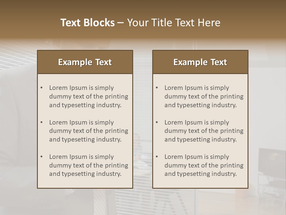 Glass Inside Royaltyfree PowerPoint Template