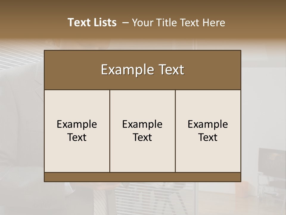 Glass Inside Royaltyfree PowerPoint Template