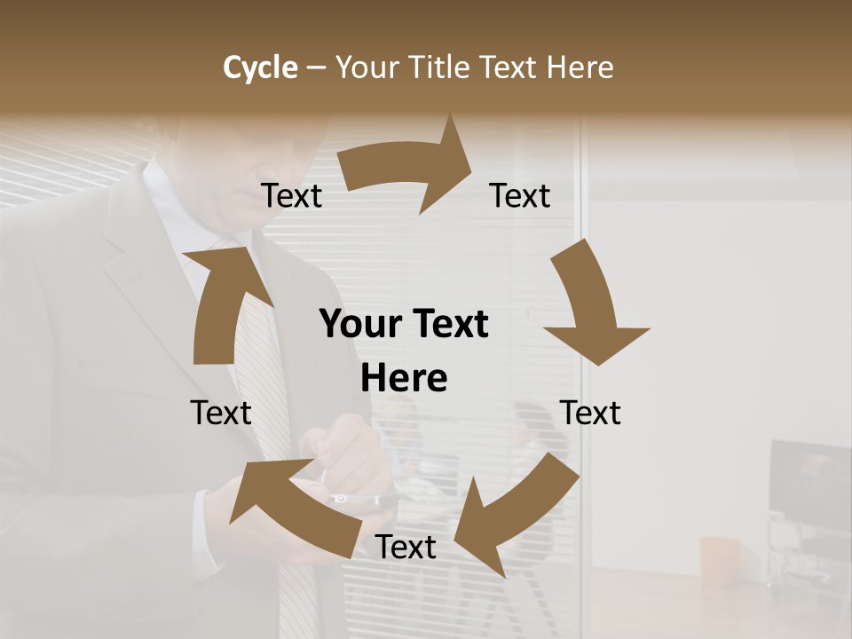 Glass Inside Royaltyfree PowerPoint Template