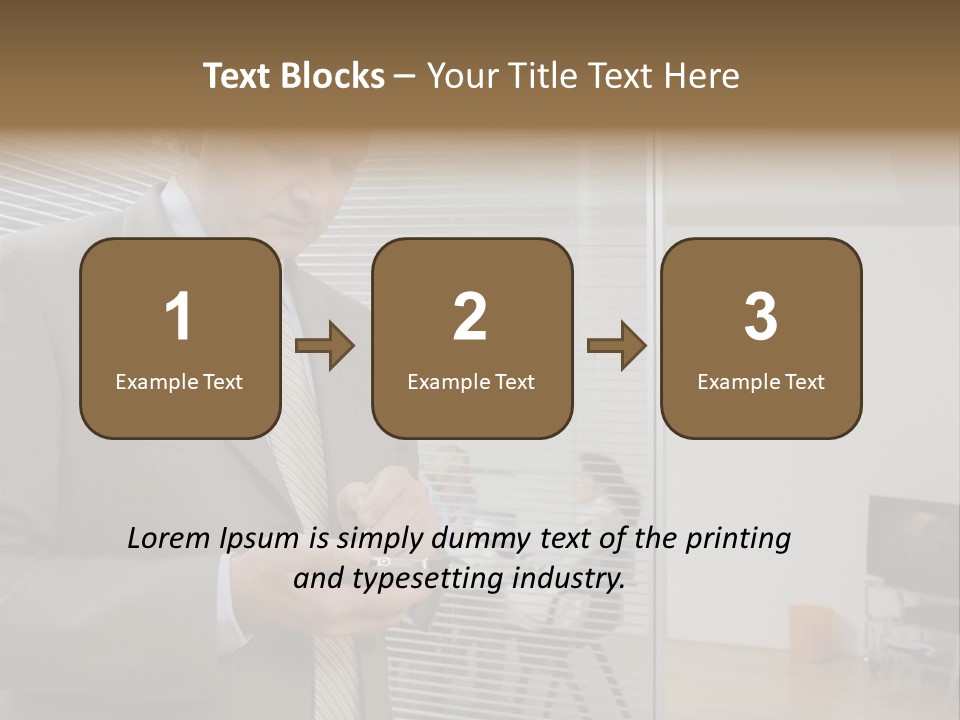 Glass Inside Royaltyfree PowerPoint Template