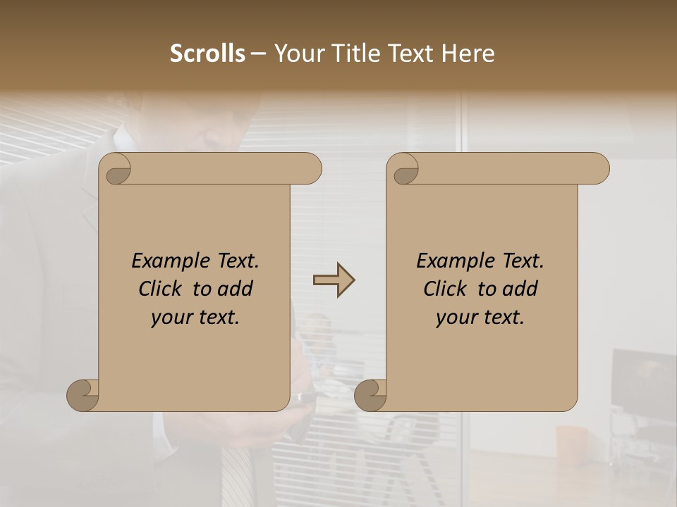 Glass Inside Royaltyfree PowerPoint Template