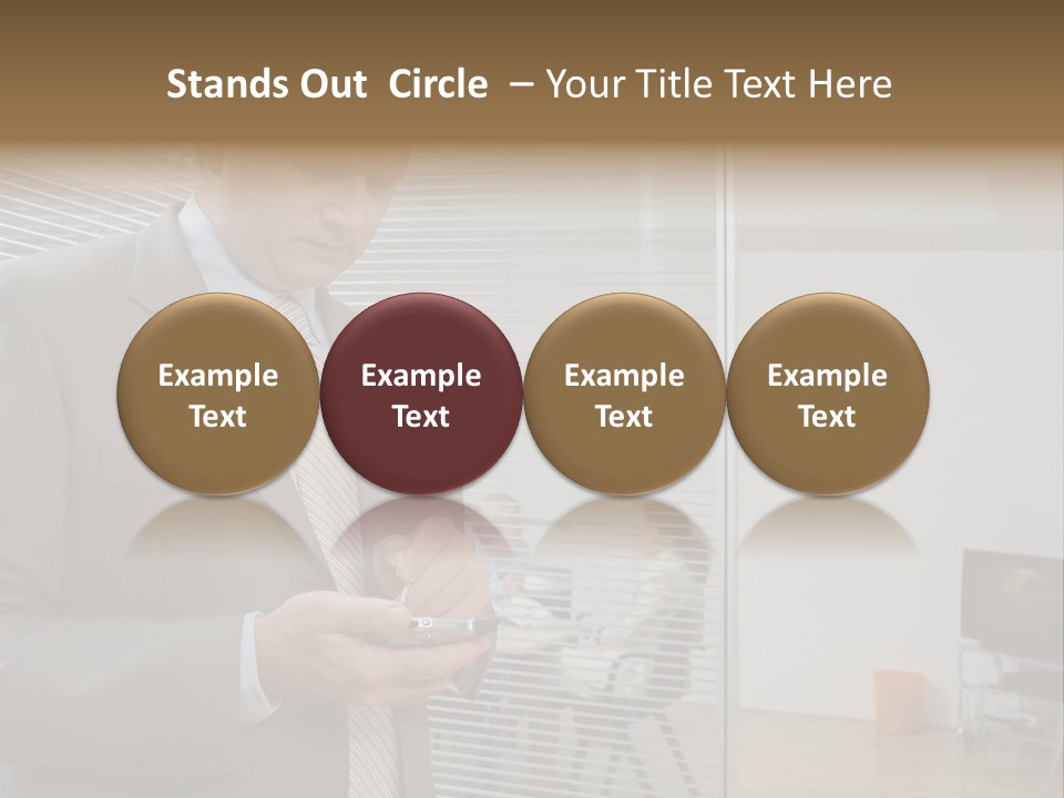 Glass Inside Royaltyfree PowerPoint Template