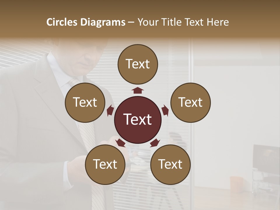 Glass Inside Royaltyfree PowerPoint Template