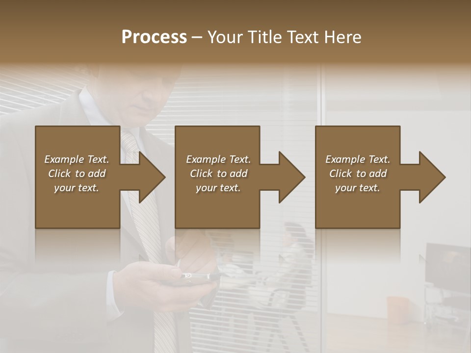 Glass Inside Royaltyfree PowerPoint Template