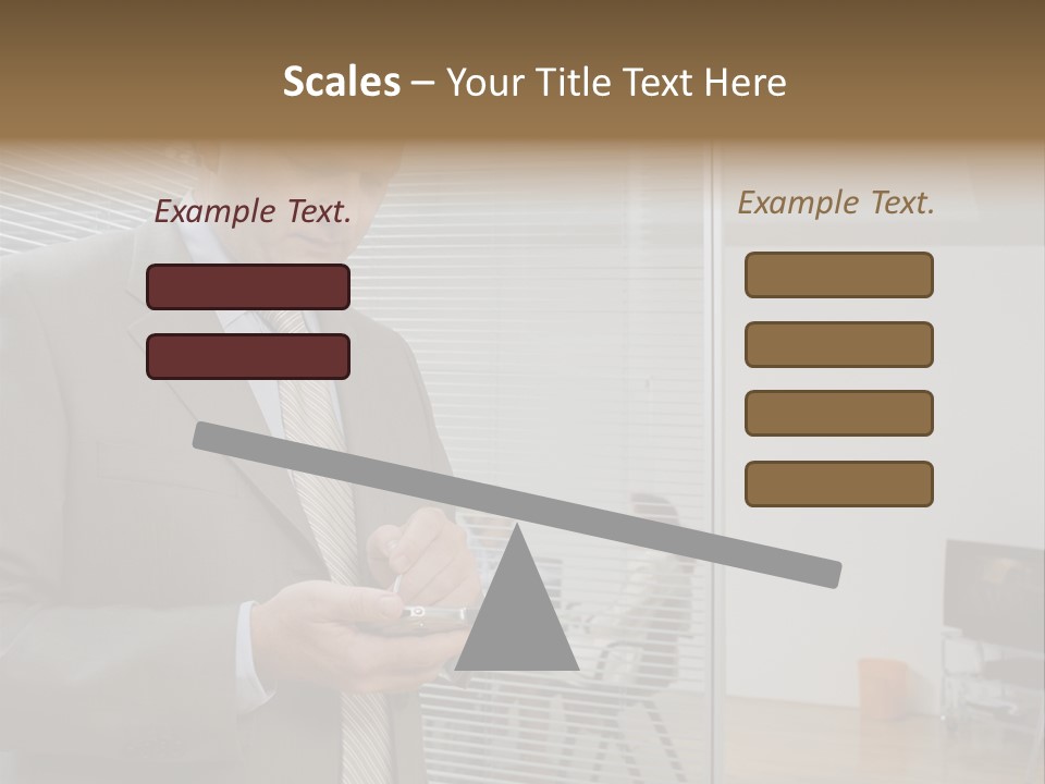 Glass Inside Royaltyfree PowerPoint Template