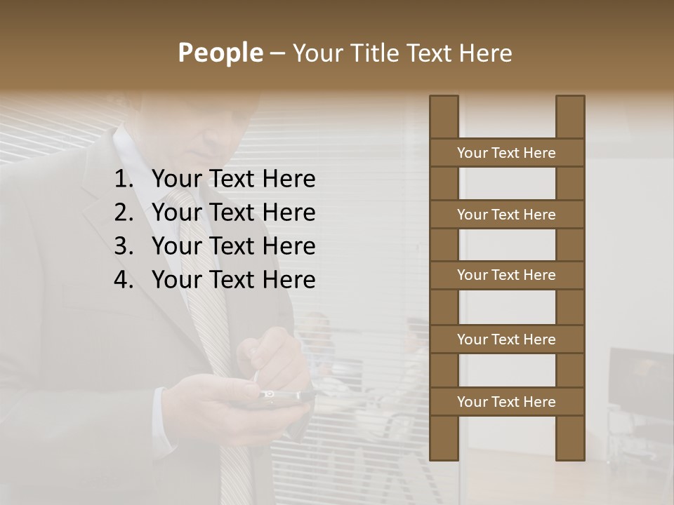 Glass Inside Royaltyfree PowerPoint Template