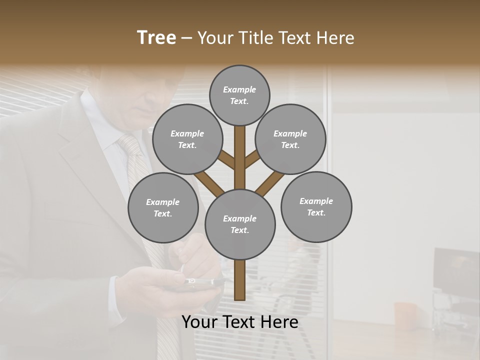 Glass Inside Royaltyfree PowerPoint Template