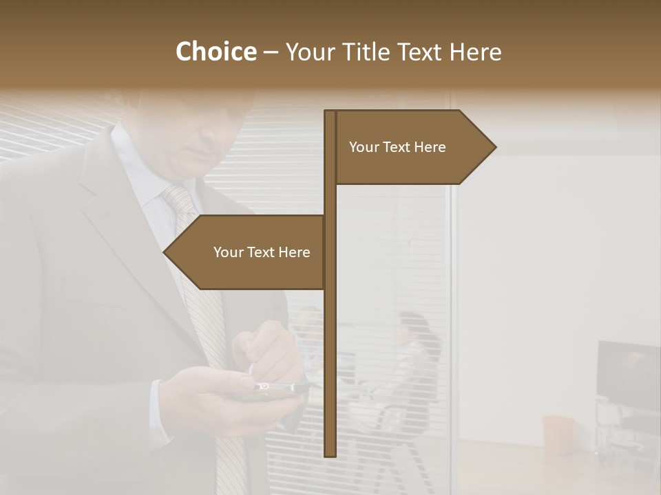 Glass Inside Royaltyfree PowerPoint Template