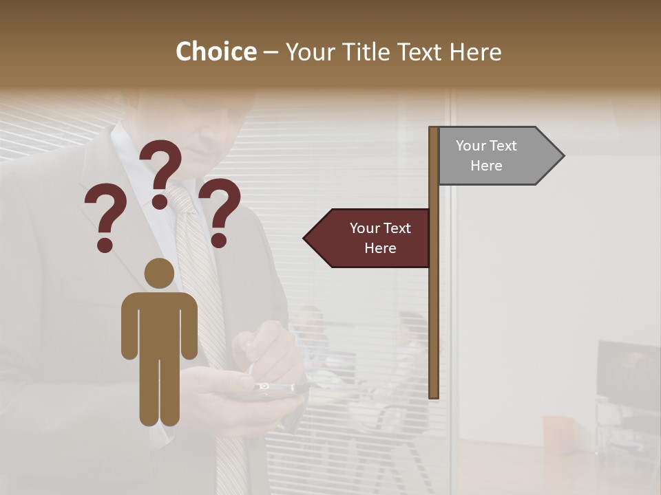 Glass Inside Royaltyfree PowerPoint Template