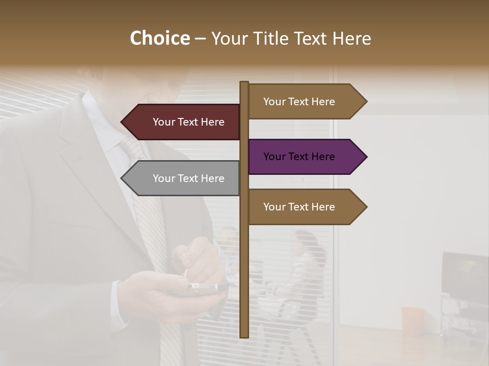 Glass Inside Royaltyfree PowerPoint Template