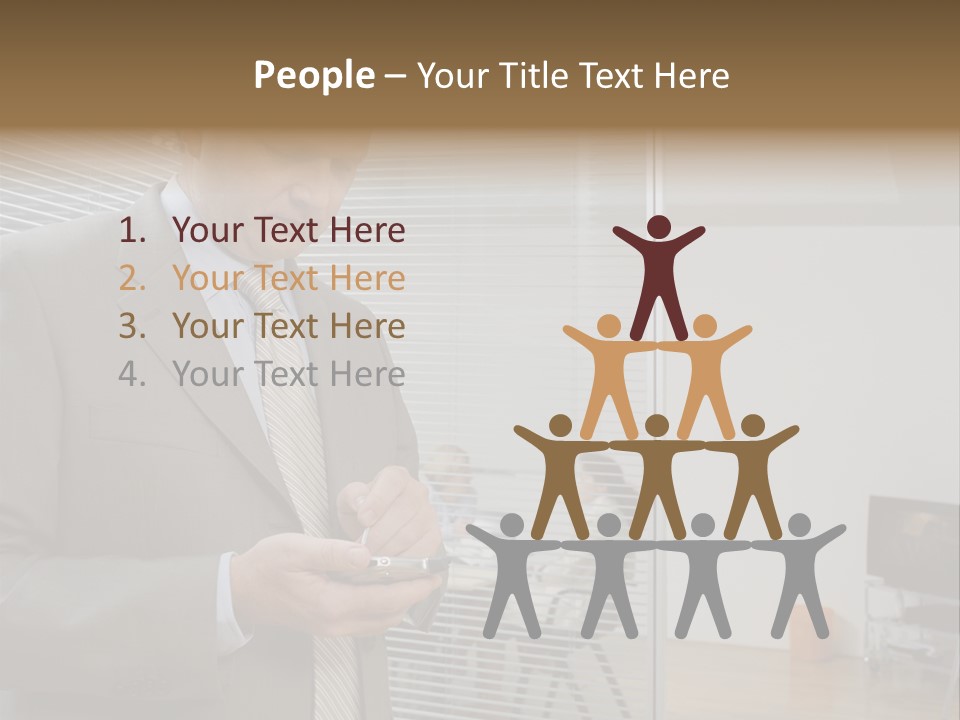 Glass Inside Royaltyfree PowerPoint Template