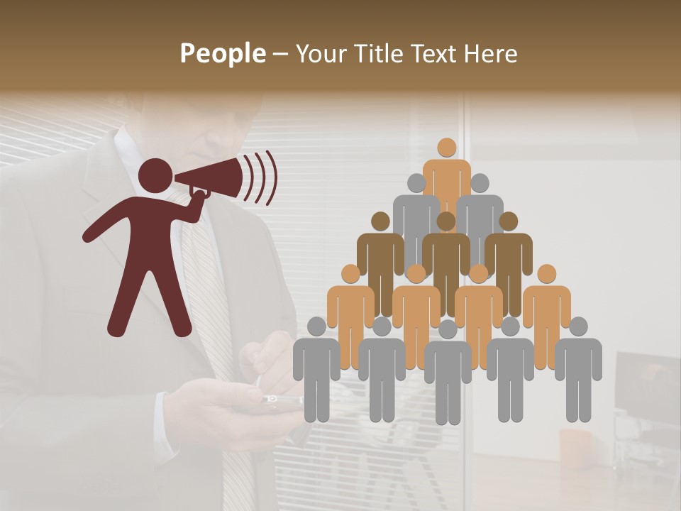 Glass Inside Royaltyfree PowerPoint Template