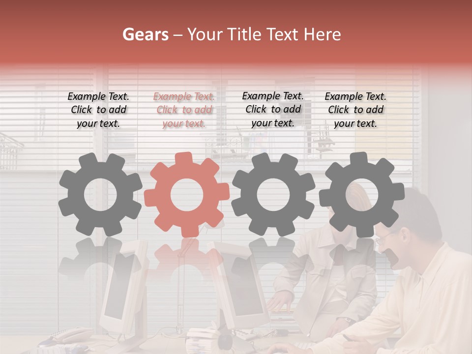 Ages Technology Man PowerPoint Template