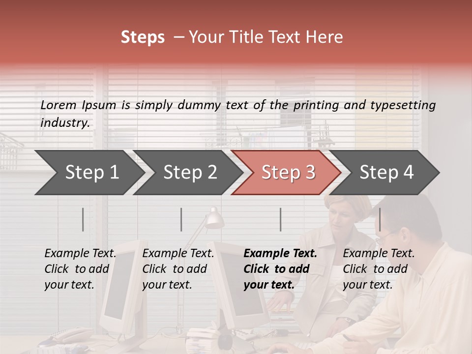 Ages Technology Man PowerPoint Template
