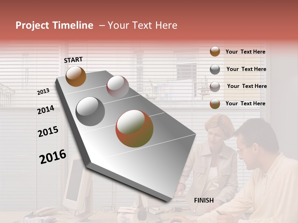 Ages Technology Man PowerPoint Template