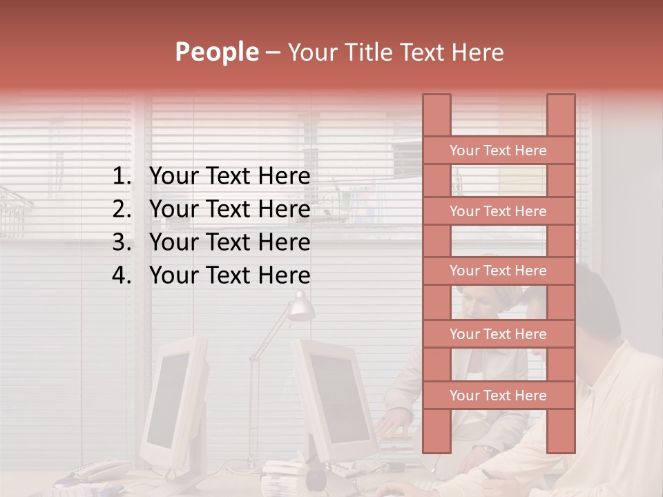 Ages Technology Man PowerPoint Template
