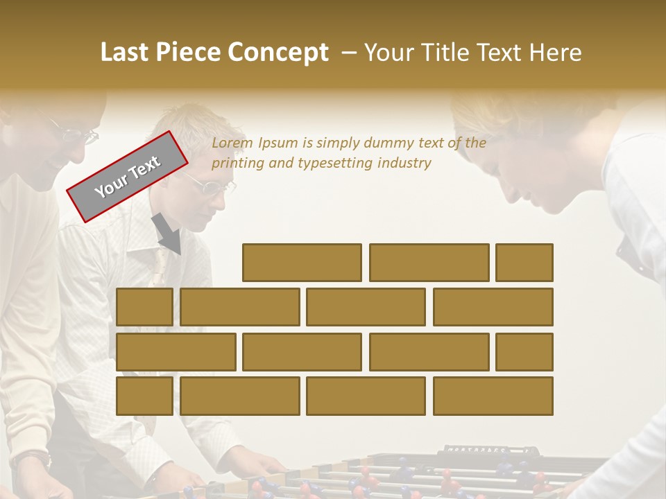 Male Posters Stockphotographs PowerPoint Template