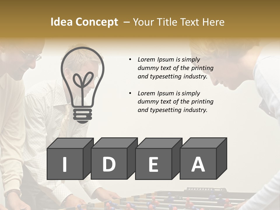 Male Posters Stockphotographs PowerPoint Template