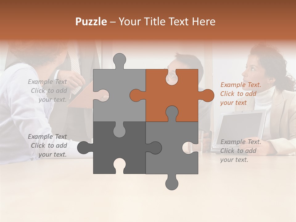 Stockphotographs Communicating Businesswoman PowerPoint Template