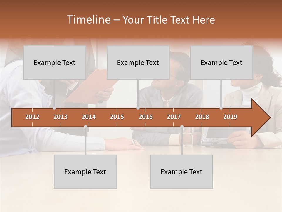 Stockphotographs Communicating Businesswoman PowerPoint Template