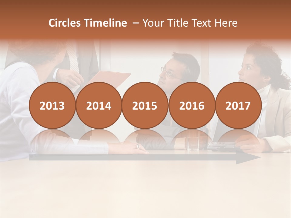 Stockphotographs Communicating Businesswoman PowerPoint Template