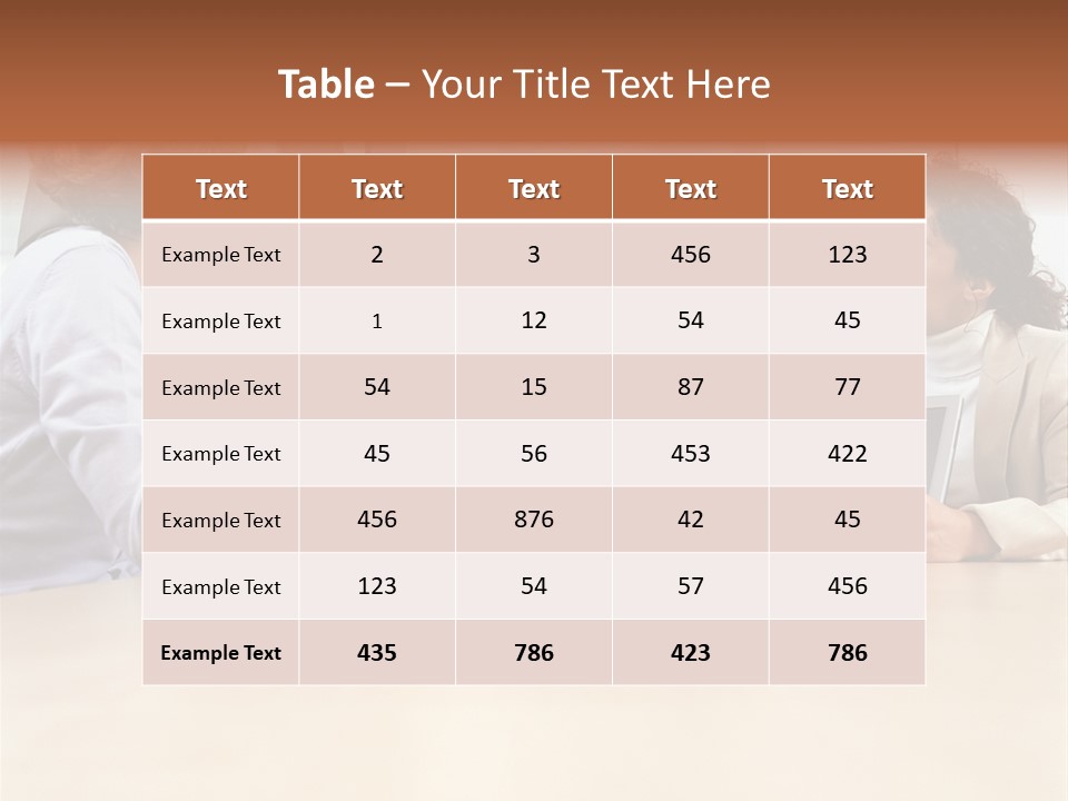 Stockphotographs Communicating Businesswoman PowerPoint Template