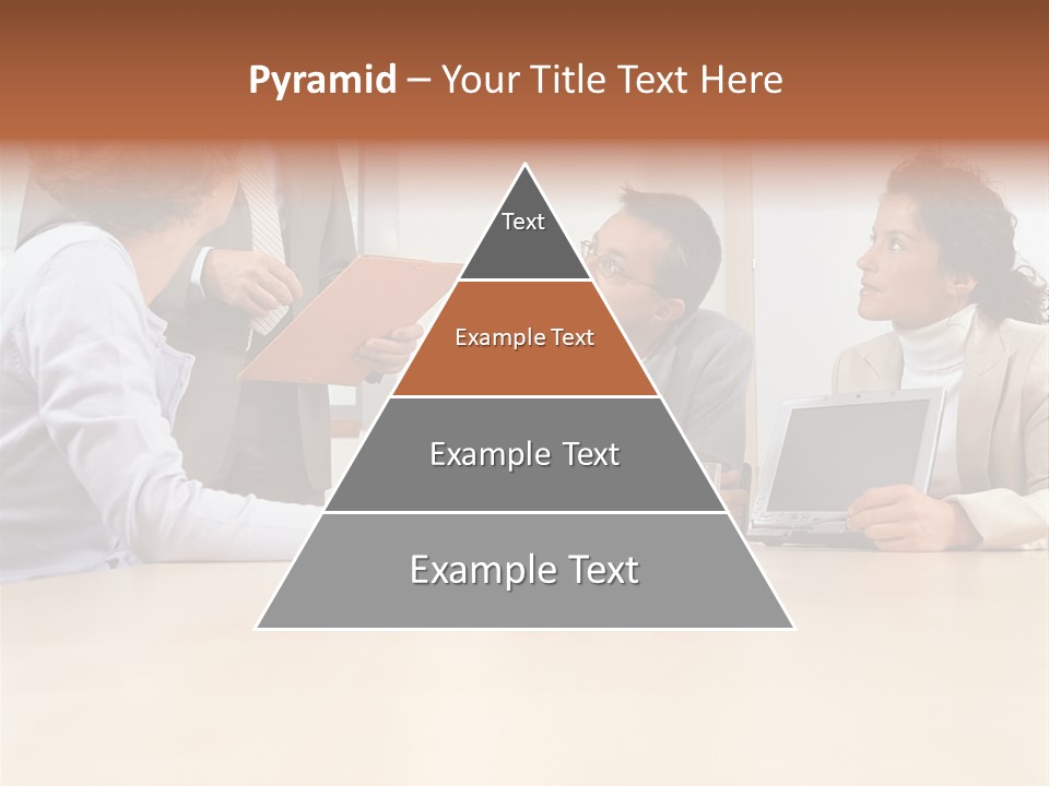 Stockphotographs Communicating Businesswoman PowerPoint Template