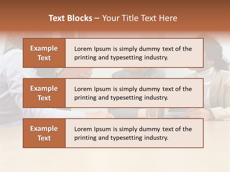 Stockphotographs Communicating Businesswoman PowerPoint Template