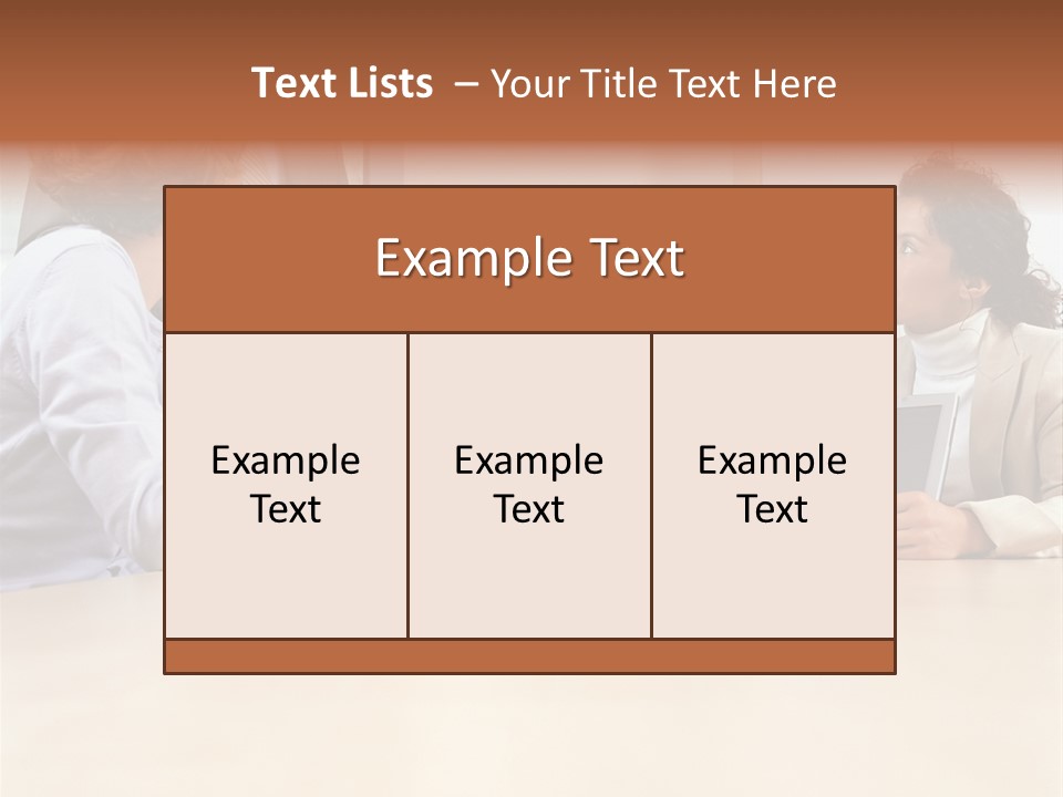 Stockphotographs Communicating Businesswoman PowerPoint Template