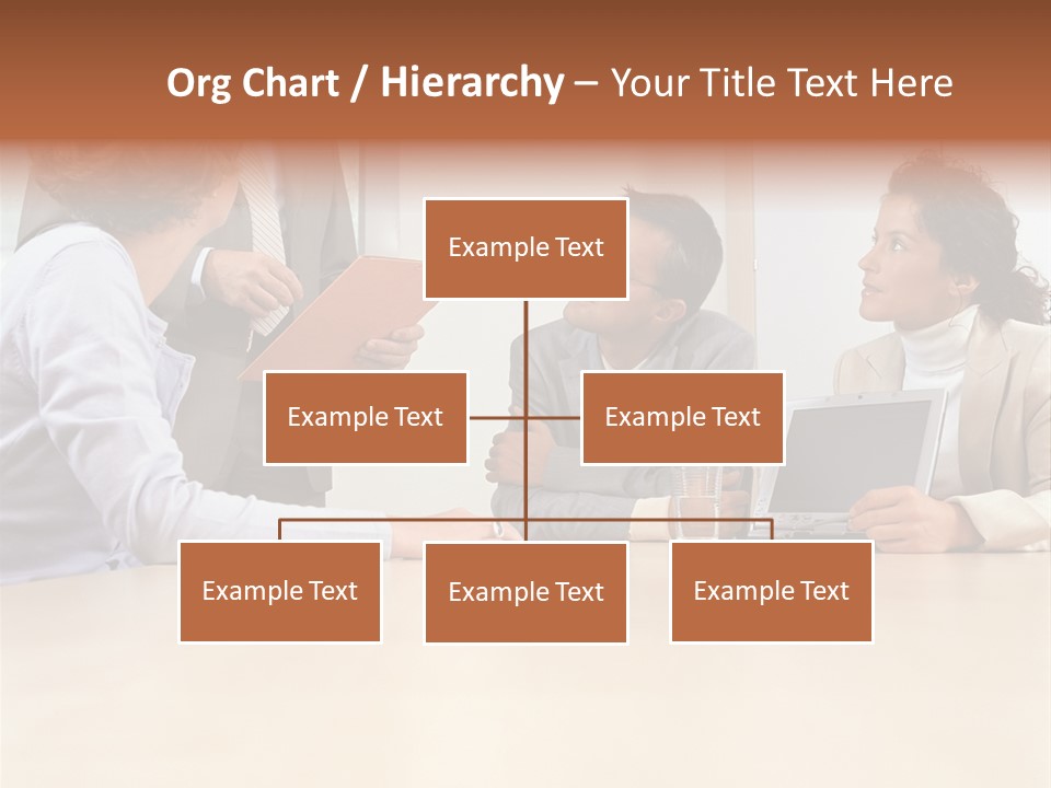 Stockphotographs Communicating Businesswoman PowerPoint Template