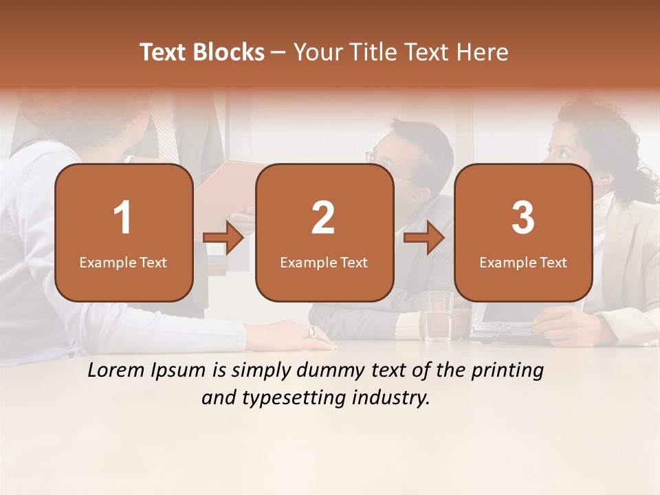 Stockphotographs Communicating Businesswoman PowerPoint Template