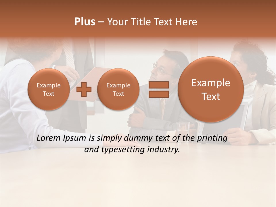 Stockphotographs Communicating Businesswoman PowerPoint Template