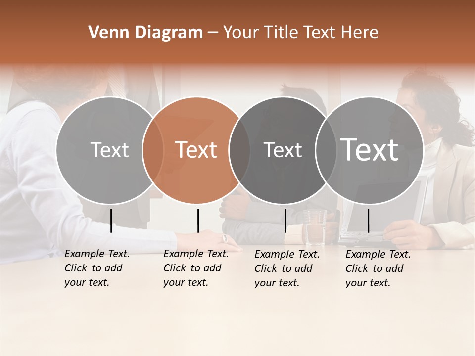 Stockphotographs Communicating Businesswoman PowerPoint Template