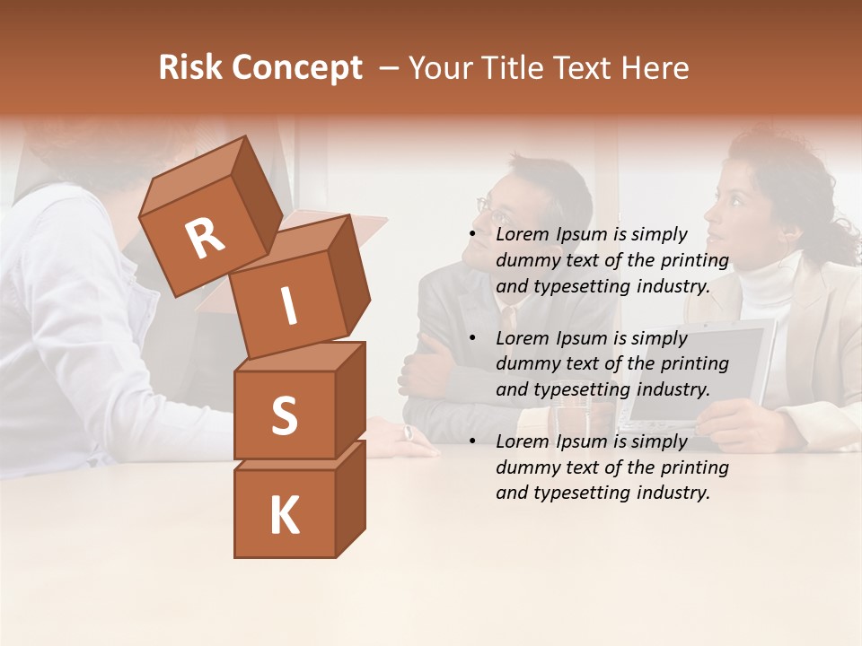 Stockphotographs Communicating Businesswoman PowerPoint Template