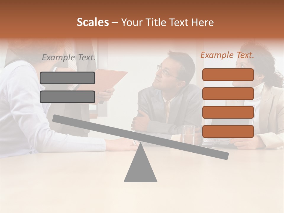 Stockphotographs Communicating Businesswoman PowerPoint Template