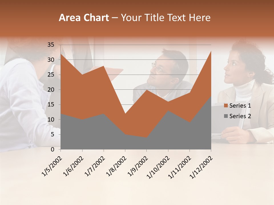 Stockphotographs Communicating Businesswoman PowerPoint Template