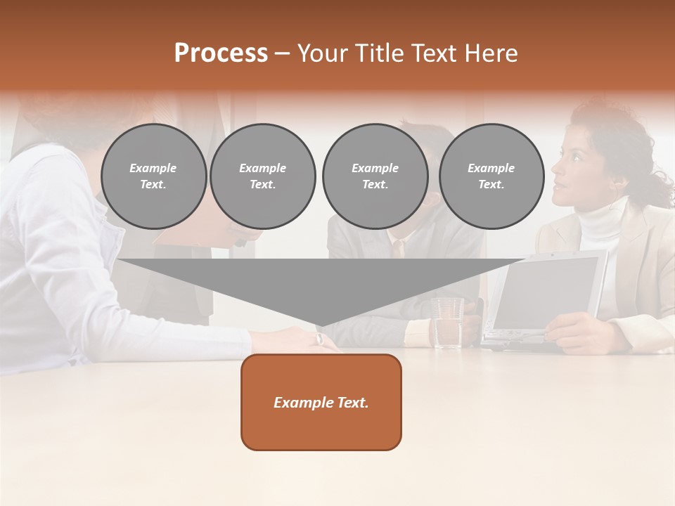 Stockphotographs Communicating Businesswoman PowerPoint Template