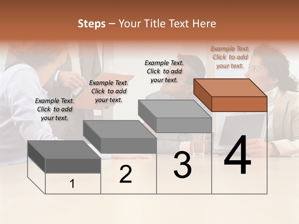 Stockphotographs Communicating Businesswoman PowerPoint Template