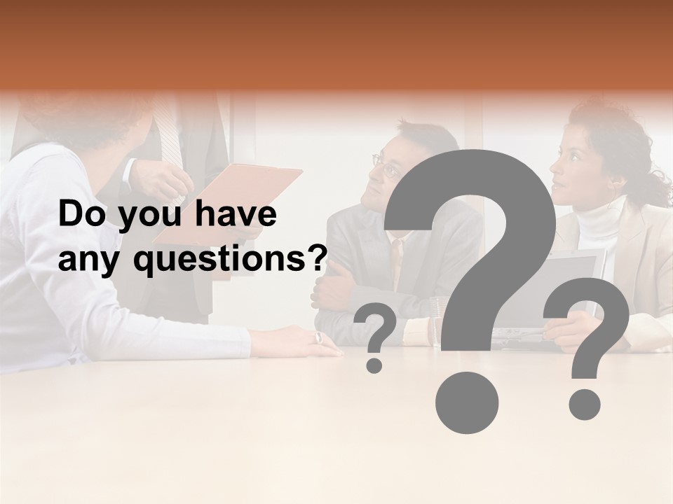 Stockphotographs Communicating Businesswoman PowerPoint Template