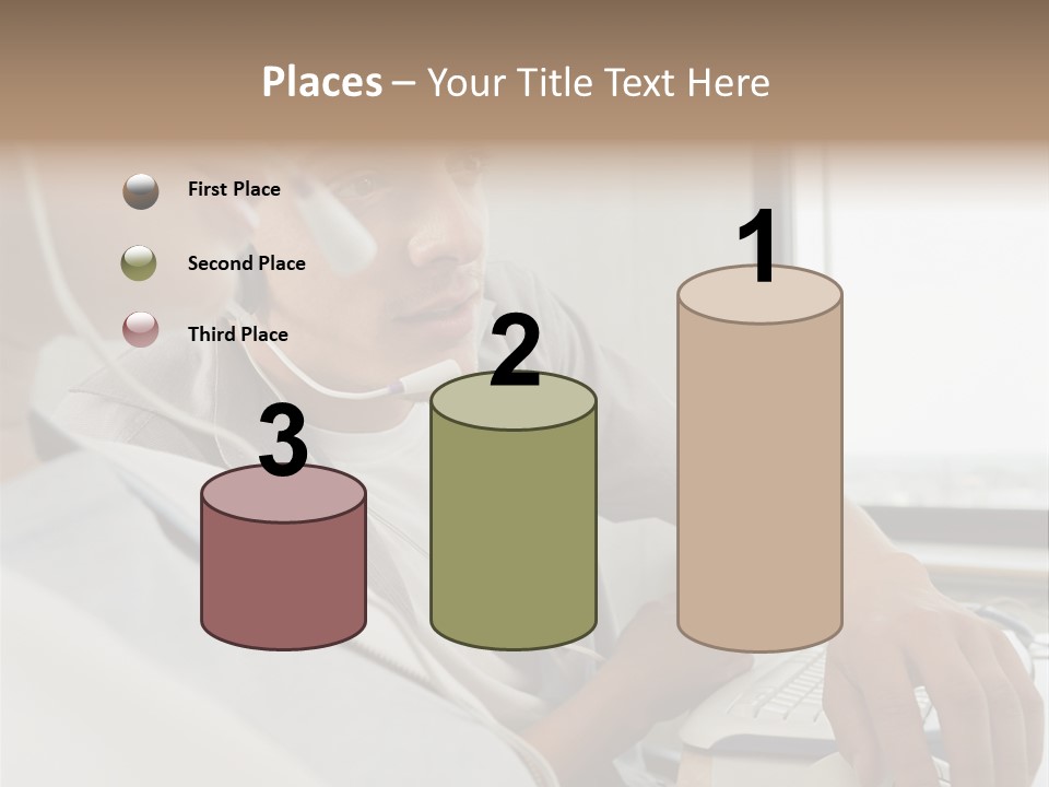 Telephonist Officeinterior Posters PowerPoint Template