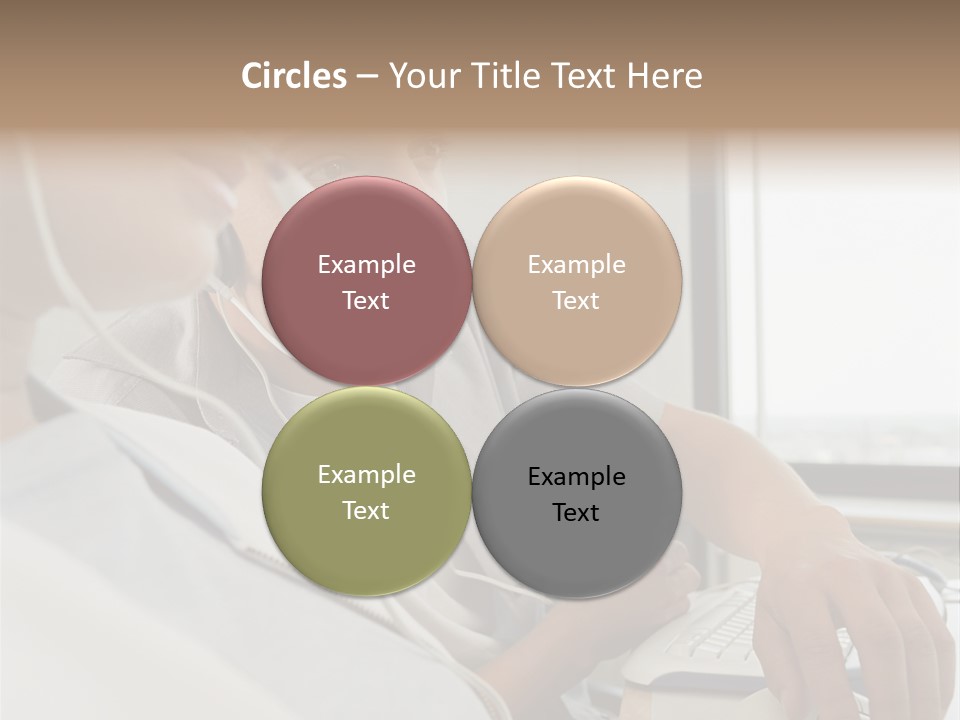 Telephonist Officeinterior Posters PowerPoint Template