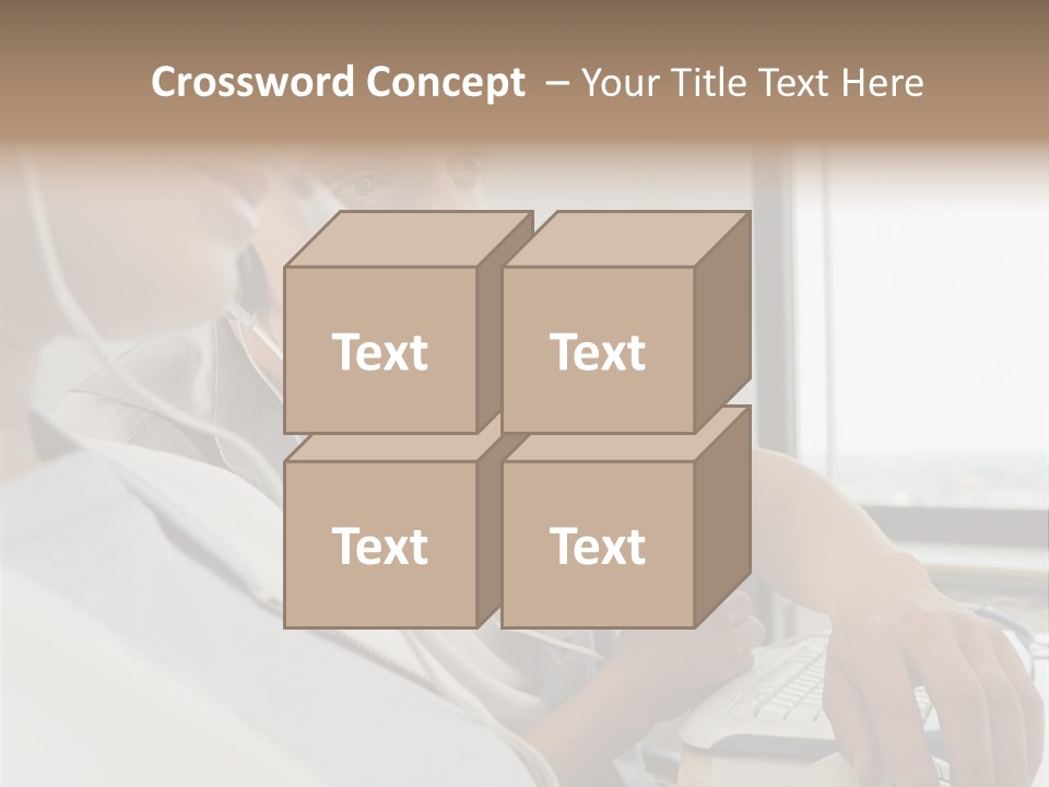 Telephonist Officeinterior Posters PowerPoint Template
