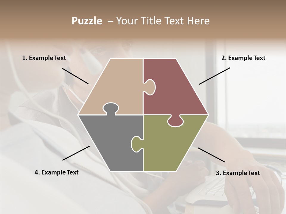 Telephonist Officeinterior Posters PowerPoint Template