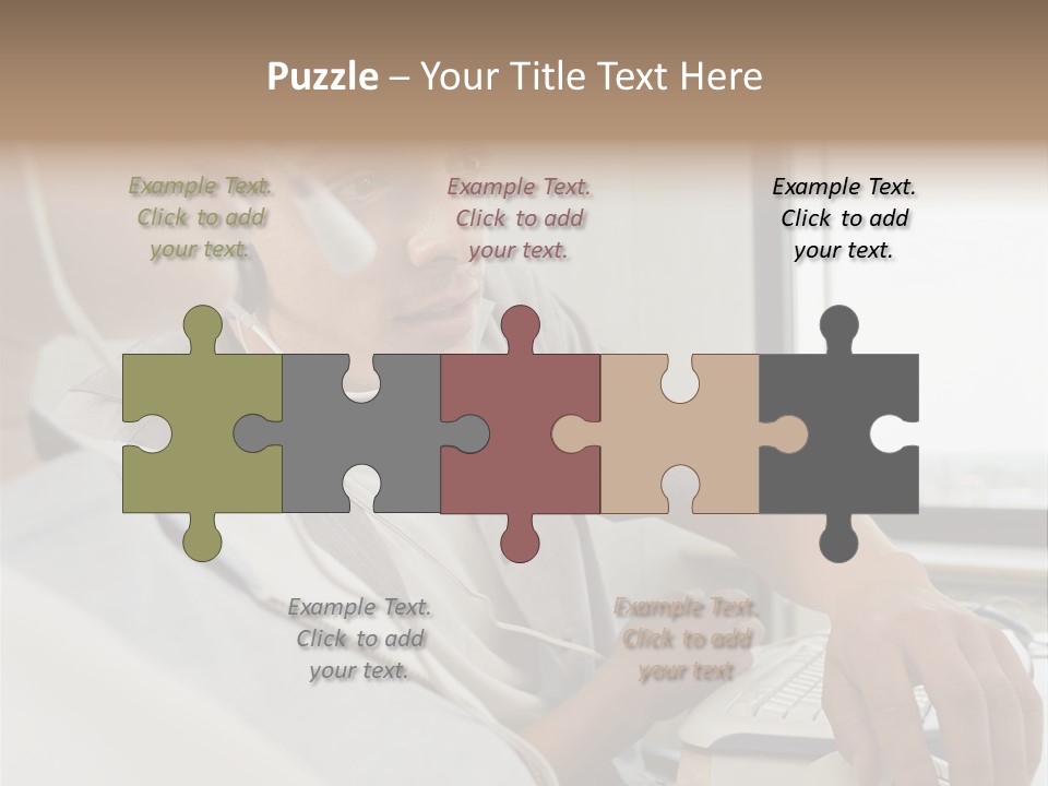 Telephonist Officeinterior Posters PowerPoint Template