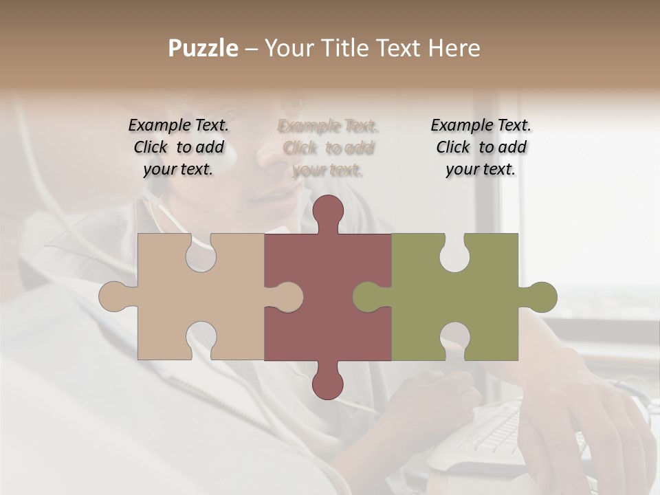 Telephonist Officeinterior Posters PowerPoint Template