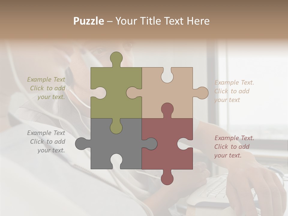 Telephonist Officeinterior Posters PowerPoint Template